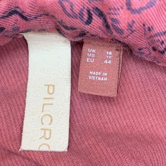 Anthropologie Pilcro Tiered Corduroy Midi Dress, Sz 12 - Picture 10 of 12